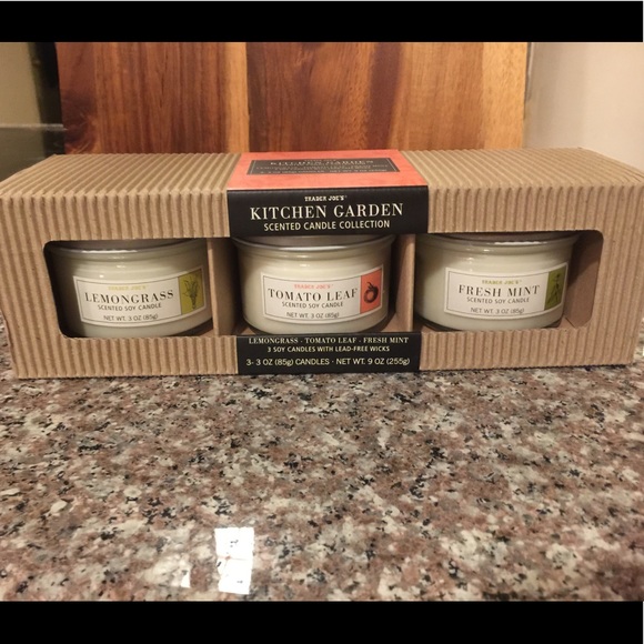 Trader Joe’s Other - NIB Trader Joe’s 3Pk Kitchen Garden Candle Set